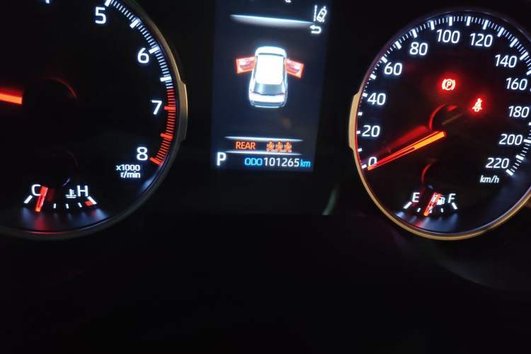 Used Toyota Wildlander 2020 2.0L CVT Two-Wheel Drive Luxury Edition Odometer Close Up