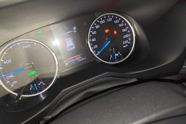 Used Toyota Wildlander 2020 Dual-Motor 2.5L E-CVT Four-Wheel Drive Luxury Edition Odometer Close Up