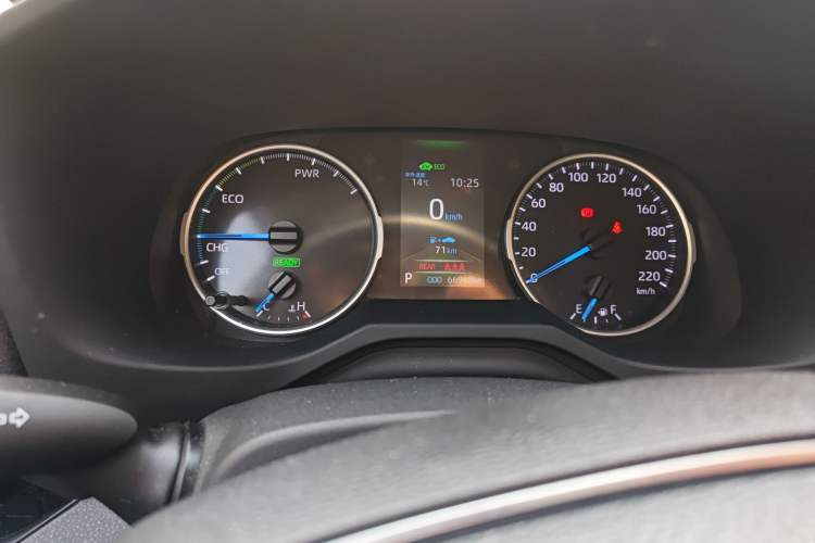 Used Toyota Wildlander 2021 Dual-Engine 2.5L E-CVT Two-Wheel Drive Luxury Edition Odometer Close Up