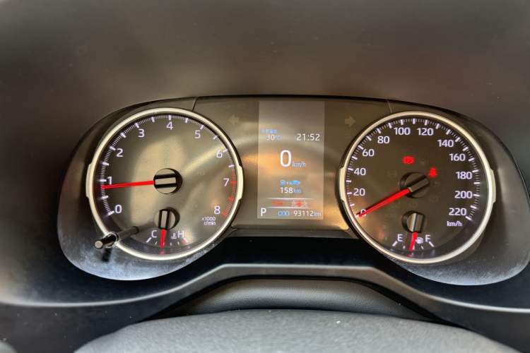 Used Toyota Wildlander 2021 2.0L CVT 4x4 Luxury Edition Odometer Close Up