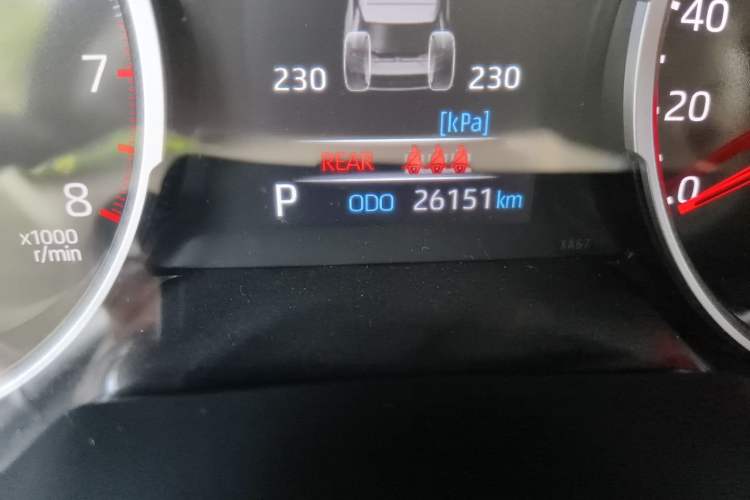 Used Toyota Wildlander 2021 2.0L CVT Two-Wheel Drive Luxury Edition Odometer Close Up