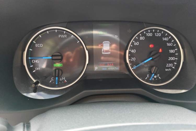 Used Toyota Wildlander 2021 Dual-Engine 2.5L E-CVT Two-Wheel Drive Luxury Edition Odometer Close Up