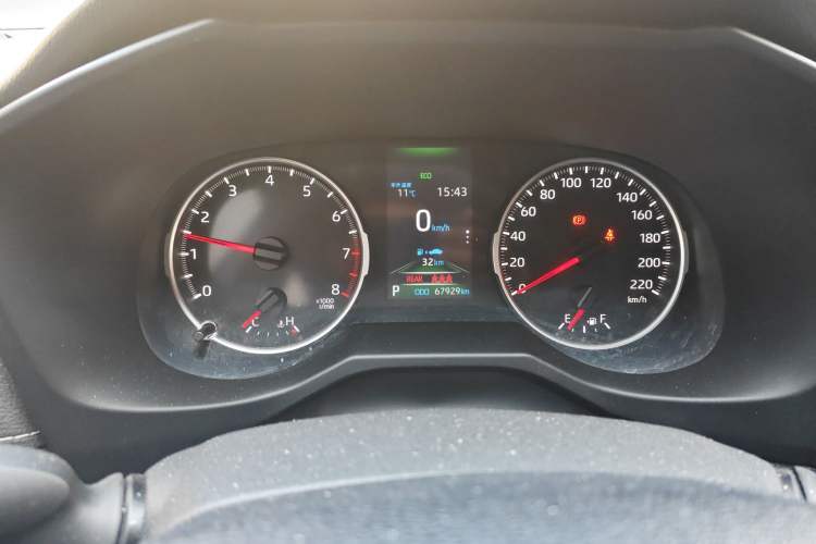 Used Toyota Wildlander 2021 2.0L CVT Two-Wheel Drive Luxury Edition Odometer Close Up