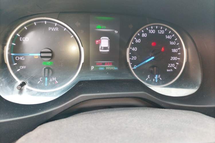 Used Toyota Wildlander 2021 Dual-Motor 2.5L E-CVT Four-Wheel Drive Luxury Edition Odometer Close Up
