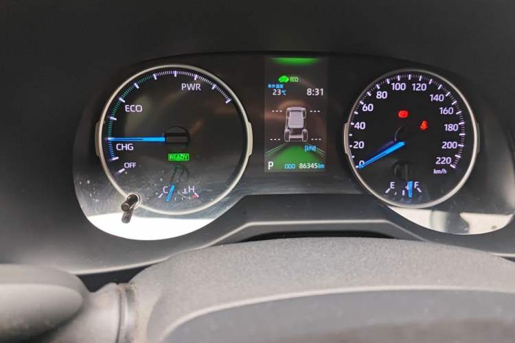 Used Toyota Wildlander 2022 Dual-Engine 2.5L E-CVT Two-Wheel Drive Luxury Edition Odometer Close Up