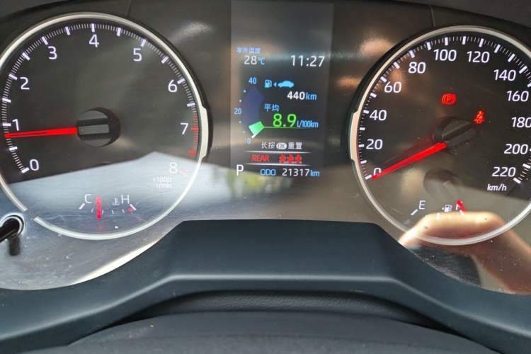 Used Toyota Wildlander 2022 Updated Version 2.0L CVT Two-Wheel Drive Leading Edition Odometer Close Up
