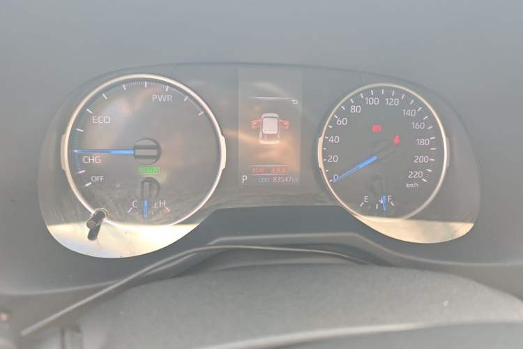 Used Toyota Wildlander 2022 Dual-Engine 2.5L E-CVT Two-Wheel Drive Luxury PLUS Edition Odometer Close Up