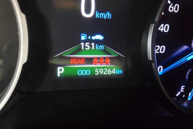 Used Toyota Wildlander 2022 Dual-Engine 2.5L E-CVT Two-Wheel Drive Luxury PLUS Edition Odometer Close Up