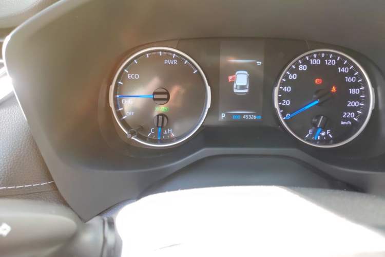 Used Toyota Wildlander 2022 Dual-Engine 2.5L E-CVT Two-Wheel Drive Prestige Edition Odometer Close Up