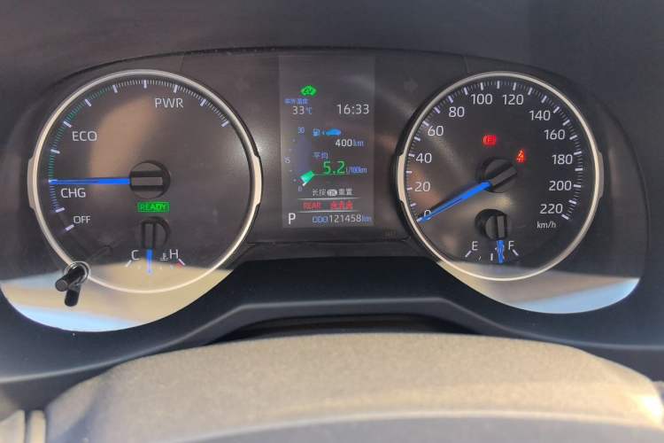 Used Toyota Wildlander 2022 Dual-Engine 2.5L E-CVT Four-Wheel Drive Luxury Edition Odometer Close Up