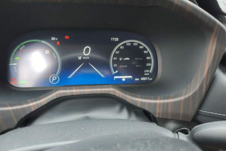 Used Toyota Wildlander 2023 Dual-Motor 2.5L E-CVT Two-Wheel Drive Luxury PLUS Edition Odometer Close Up
