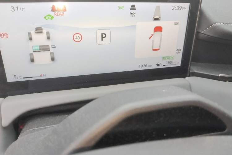 Used Toyota Wildlander 2026 Model 2.0L Smart Electric Hybrid Dual-Engine PRO Odometer Close Up