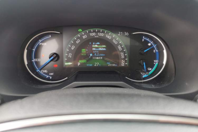 Used Toyota Wildlander New Energy 2021 High-Performance Edition 2.5L Four-Wheel Drive Powerful Version Odometer Close Up
