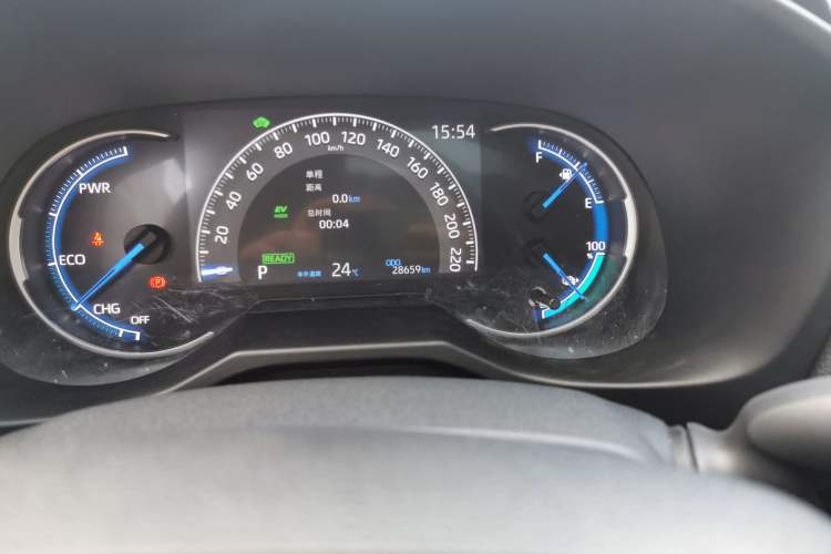 Used Toyota Wildlander New Energy 2021 High-Performance Edition 2.5L Four-Wheel Drive Powerful Version Odometer Close Up