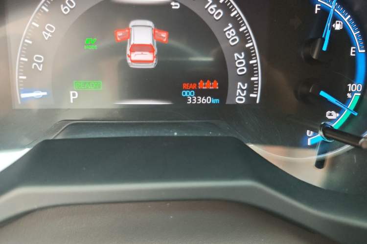 Used Toyota Wildlander New Energy 2021 High-Performance Edition 2.5L Two-Wheel Drive Powerful Version Odometer Close Up