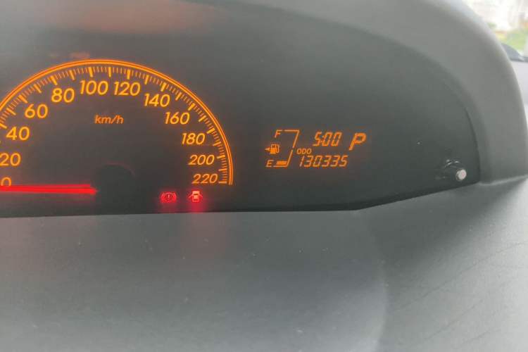 Used Toyota Yaris 2008 1.6G Automatic Deluxe Smart Edition Odometer Close Up