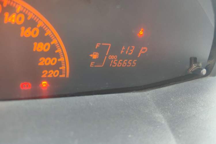 Used Toyota Yaris 2011 1.6E Automatic Charm Edition Odometer Close Up