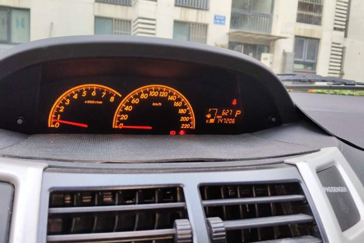 Used Toyota Yaris 2011 1.6E Automatic Charm Edition Odometer Close Up