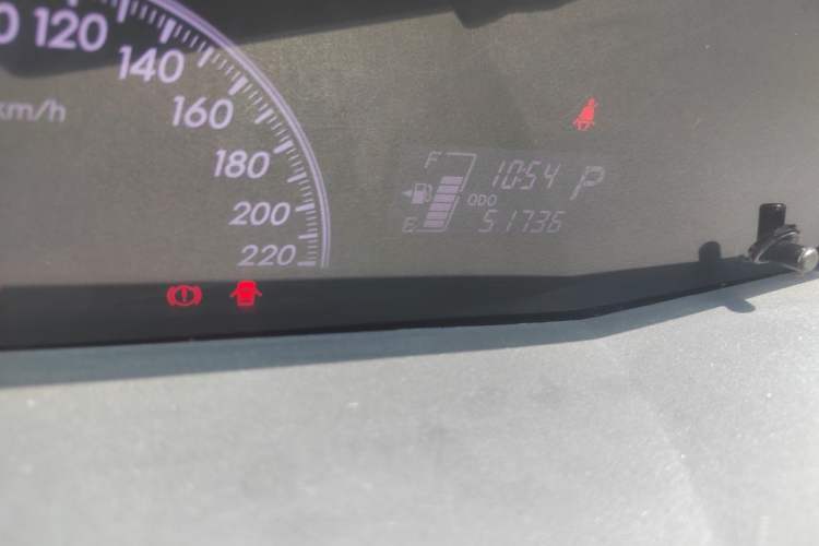 Used Toyota Yaris 2011 1.6E Automatic Charm Edition Odometer Close Up