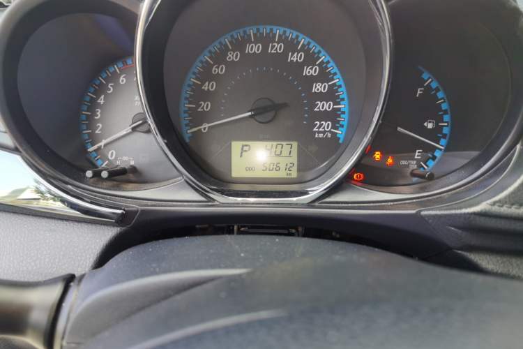 Used Toyota YARiS L Zhi Xiang 2017 1.5E CVT Dynamic Edition Odometer Close Up
