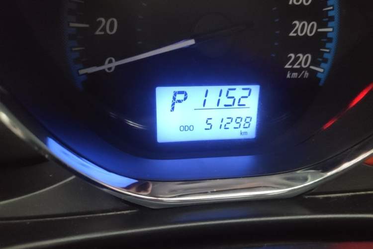 Used Toyota YARiS L Zhi Xiang 2019 1.5E CVT Dynamic Edition China VI compliant Odometer Close Up