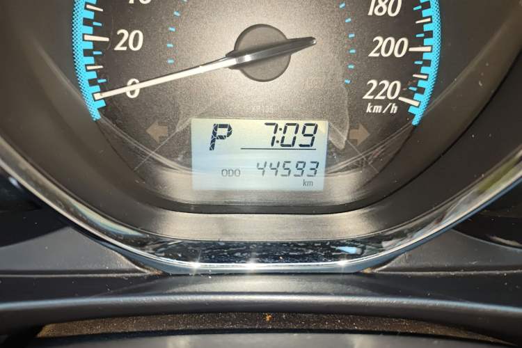Used Toyota YARiS L Zhi Xiang 2019 1.5E CVT Dynamic Edition China VI compliant Odometer Close Up