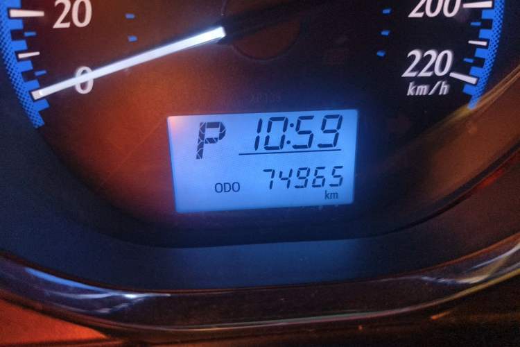 Used Toyota YARiS L Zhi Xiang 2019 1.5E CVT Dynamic Edition China VI compliant Odometer Close Up