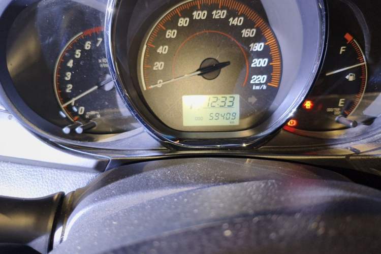 Used Toyota YARiS L Zhi Xiang 2020 1.5L CVT Leading Edition Odometer Close Up