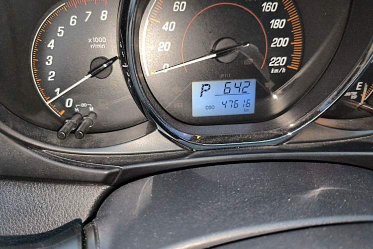 Used Toyota YARiS L Zhi Xiang 2020 1.5L CVT Leading Edition Odometer Close Up