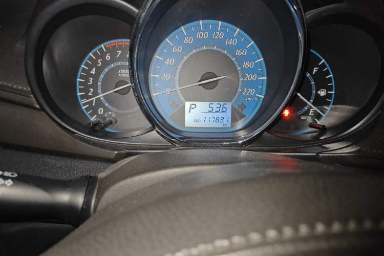 Used Toyota YARiS L Zhi Xuan 2014 1.5G Automatic Xuan Dong Edition Odometer Close Up