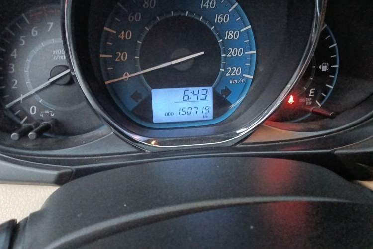 Used Toyota YARiS L Zhi Xuan 2014 1.5G Manual Xuan Dong Edition Odometer Close Up