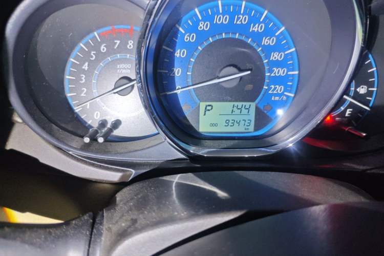 Used Toyota YARiS L Zhi Xuan 2014 1.5G Automatic Xuan Dong Edition Odometer Close Up
