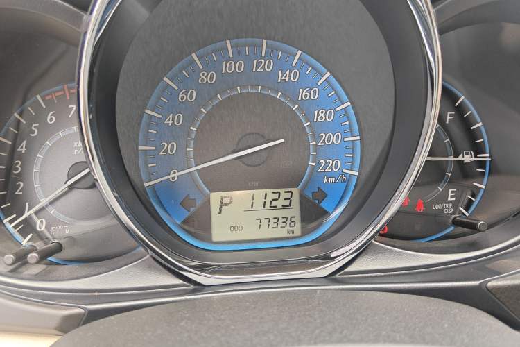 Used Toyota YARiS L Zhi Xuan 2014 1.5G Automatic Xuan Dong Edition Odometer Close Up