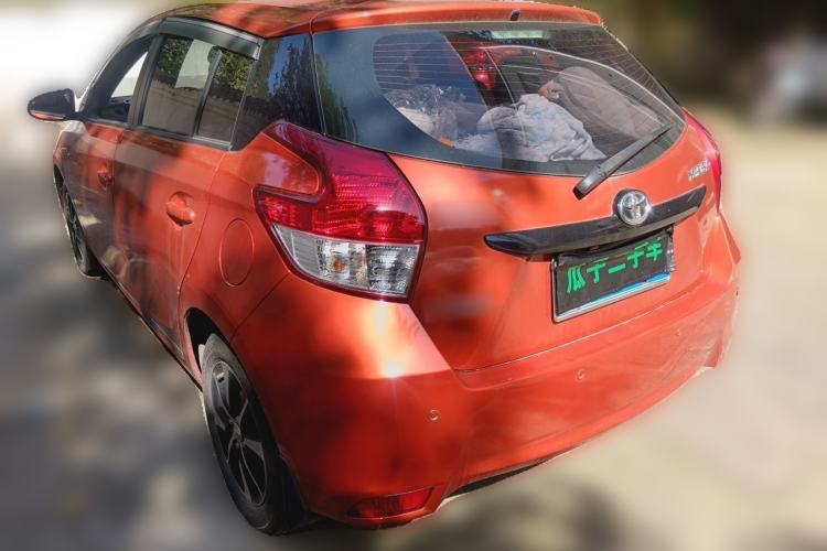 Used Toyota YARiS L Zhi Xuan 2015 1.5G Automatic Orange Limited Edition Rear Left 45 Deg
