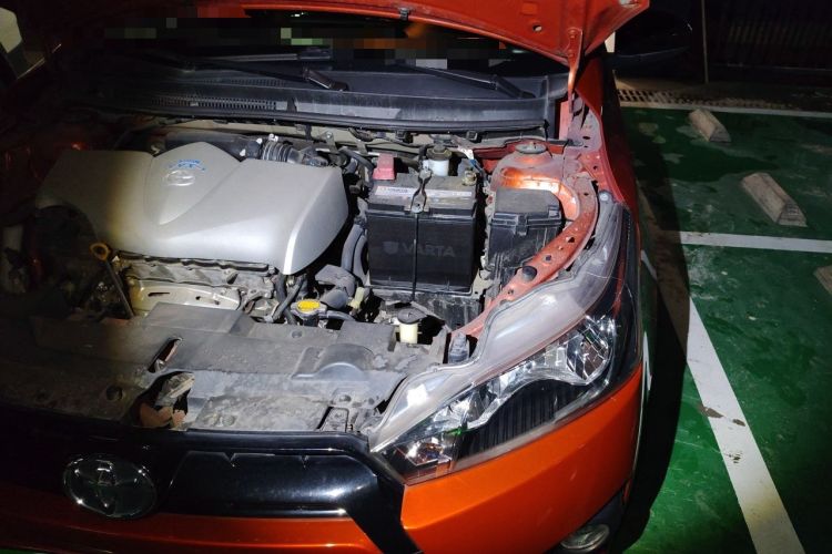 Used Toyota YARiS L Zhi Xuan 2015 1.5G Automatic Orange Limited Edition Engine Bay Left