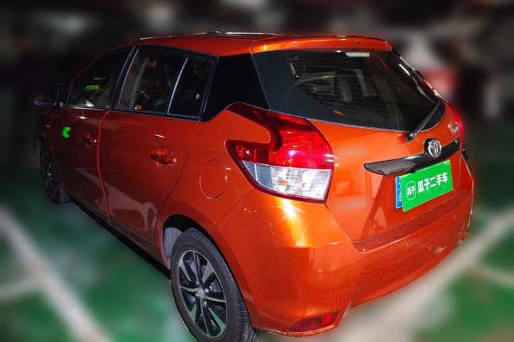 Used Toyota YARiS L Zhi Xuan 2015 1.5G Automatic Orange Limited Edition Rear Left 45 Deg