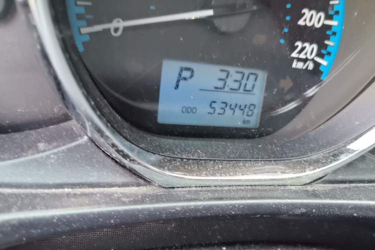 Used Toyota YARiS L Zhi Xuan 2016 Revised 1.5E CVT Charming Edition Odometer Close Up