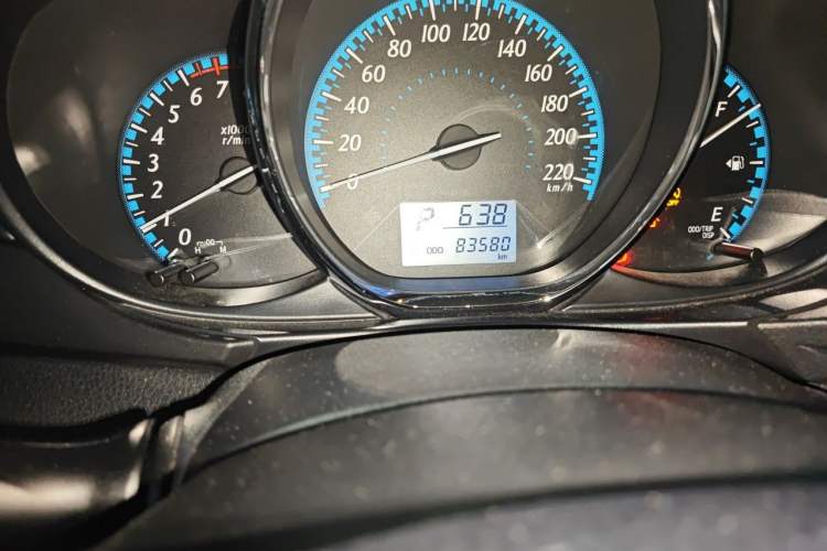 Used Toyota YARiS L Zhi Xuan 2016 Revised 1.5E CVT Charming Edition Odometer Close Up