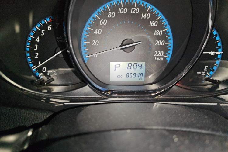 Used Toyota YARiS L Zhi Xuan 2016 Revised 1.5E CVT Charming Edition Odometer Close Up