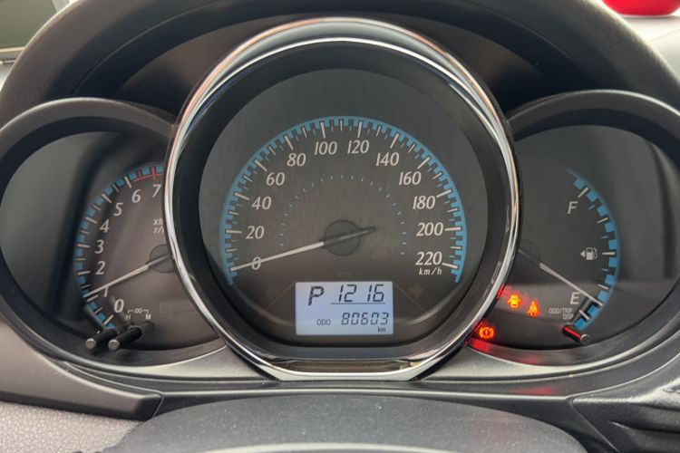 Used Toyota YARiS L Zhi Xuan 2016 Revised 1.5E CVT Charming Edition Odometer Close Up