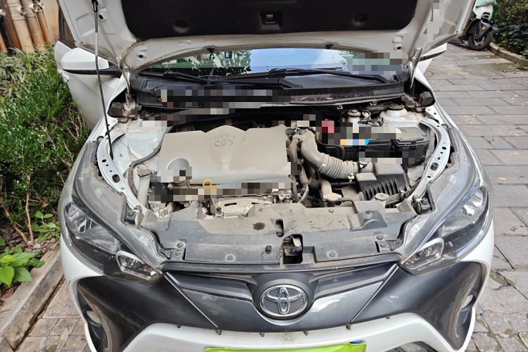 Used Toyota YARiS L Zhi Xuan 2017 1.5G CVT JingSu Model with Upgraded Sunroof Engine Bay