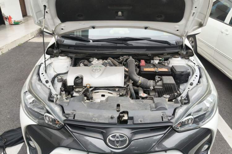 Used Toyota YARiS L Zhi Xuan 2019 1.5G CVT Xuan Dong Sunroof Version China VI Standard Engine Bay