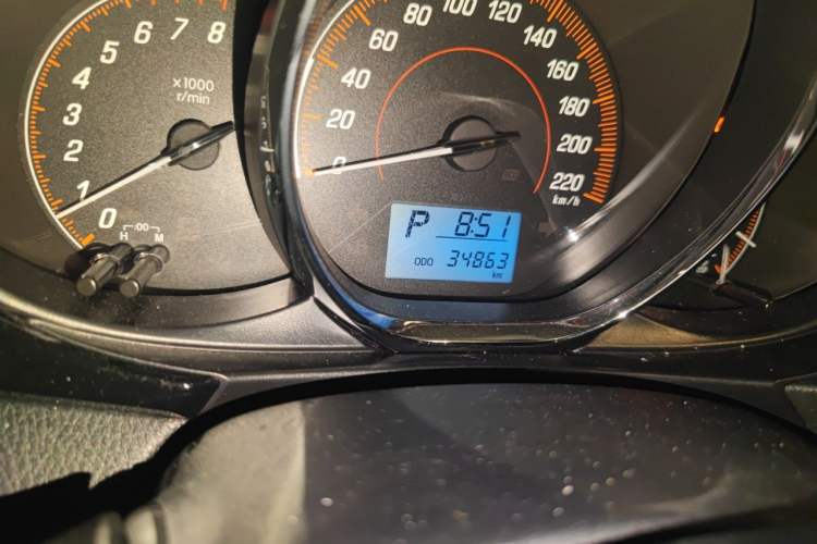 Used Toyota YARiS L Zhi Xuan 2020 X-Trail X 1.5L CVT Luxury Edition Odometer Close Up