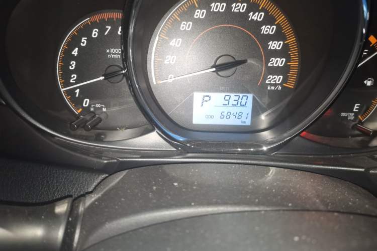Used Toyota YARiS L Zhi Xuan 2020 1.5L CVT Leading Edition Odometer Close Up