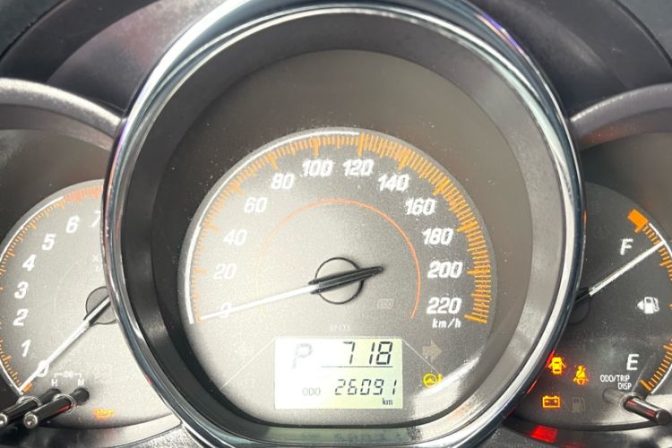 Used Toyota YARiS L Zhi Xuan 2020 1.5L CVT Leading Edition Odometer Close Up