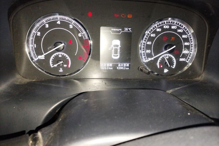 Used TRAUM SEEK 5 2018 1.5T Manual Lingzhi Edition Odometer Close Up