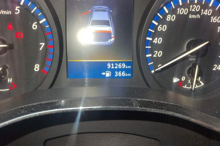 Used Venucia D60 2018 1.6L Manual Smart Connect Elite Edition Odometer Close Up