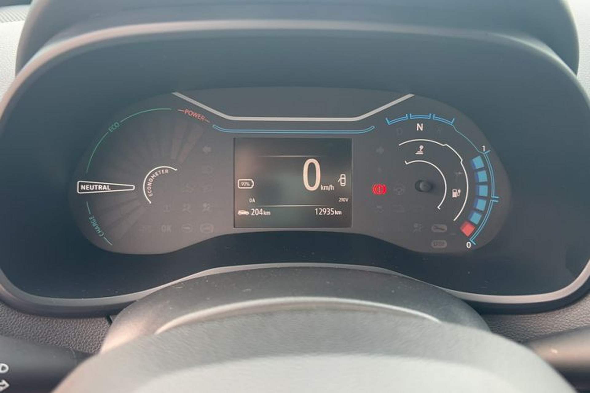 Used Venucia e30 2020 Elite Version Odometer Close Up