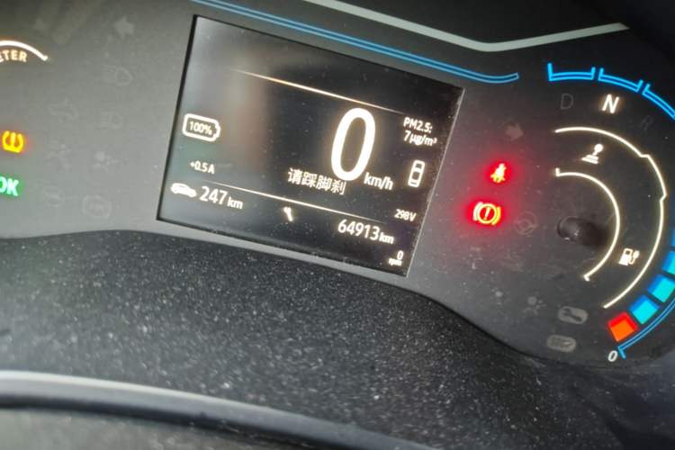 Used Venucia e30 2020 Elite Version Odometer Close Up