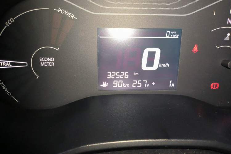 Used Venucia e30 2020 Elite Edition Odometer Close Up